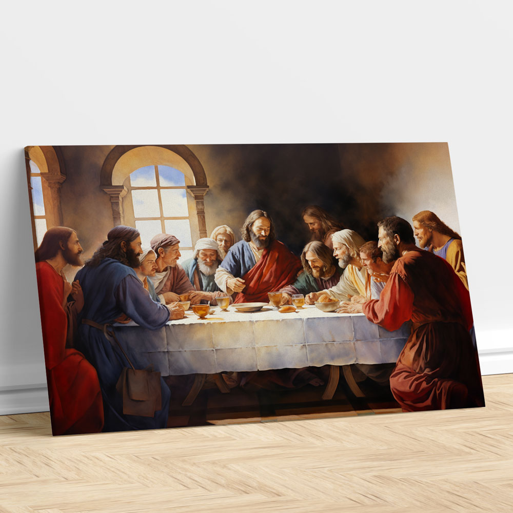The Blessing At The Last Supper Christian Canvas Art