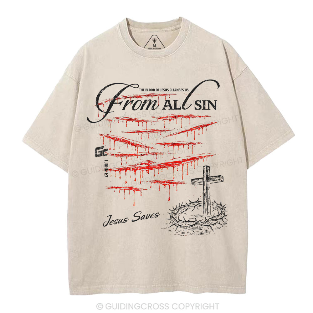 New-Sample Christian Washed T-Shirt Sale - GuidingCross