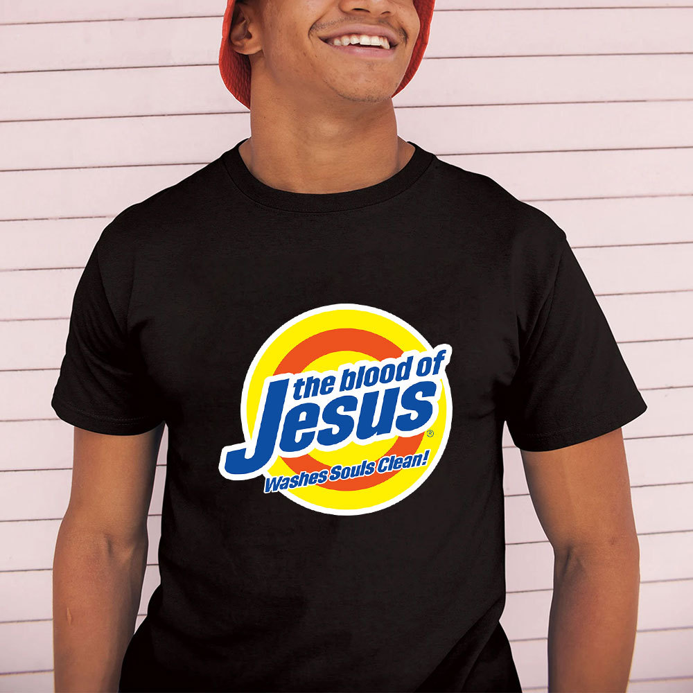 The Blood Of Jesus Washes Souls Clean Christian T-Shirt