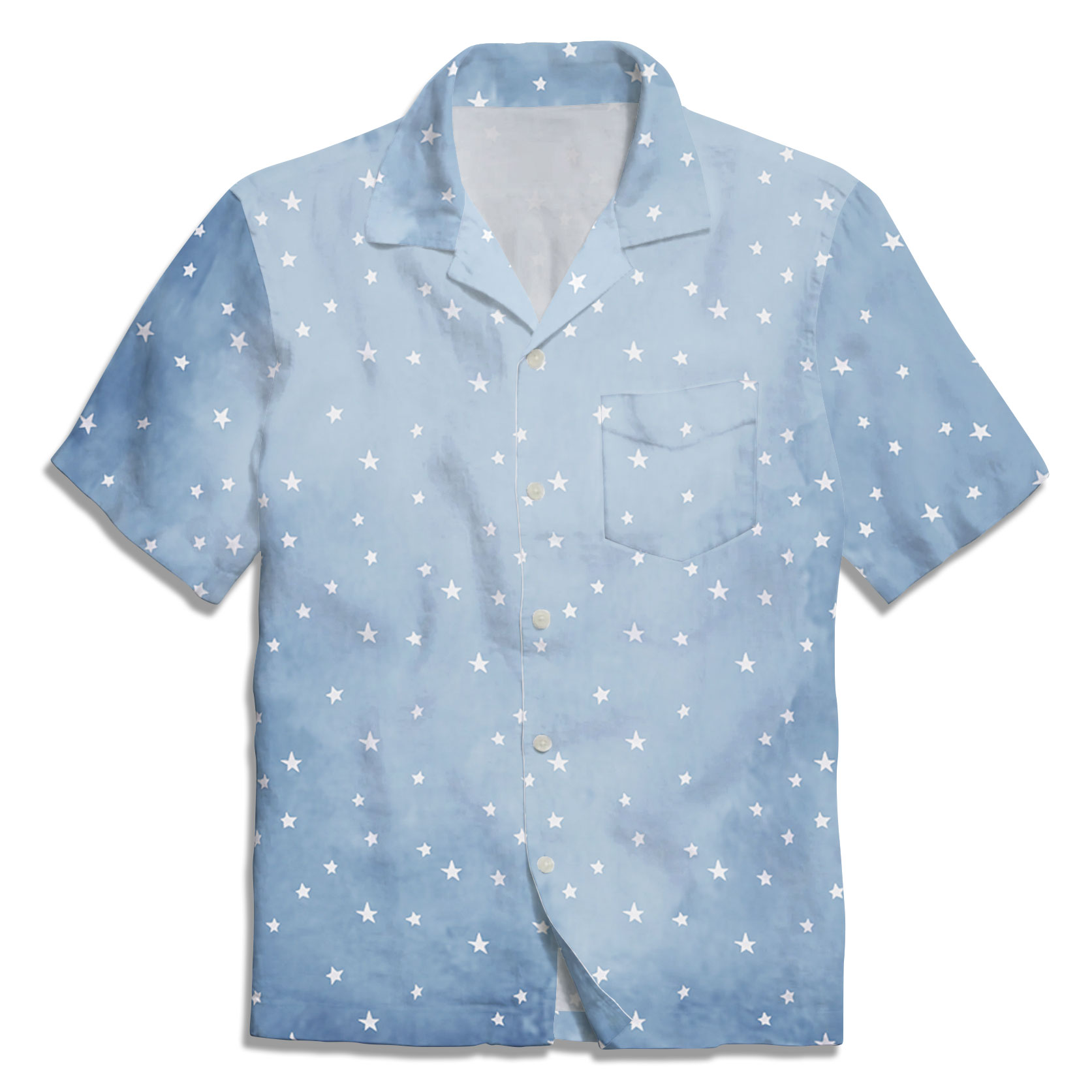 The Blue Starsbnw Christian Hawaiian Shirt