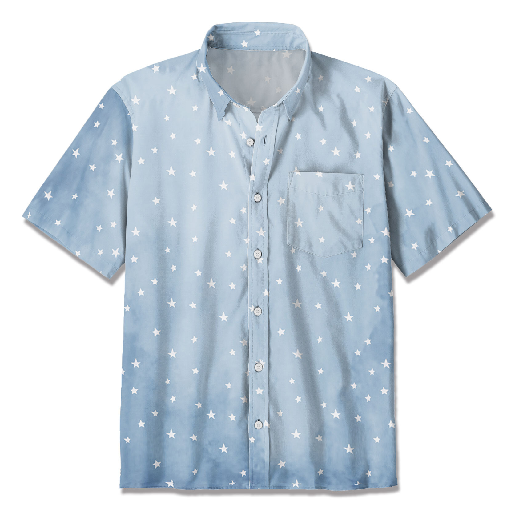The Blue Starsbnw Christian Hawaiian Shirt