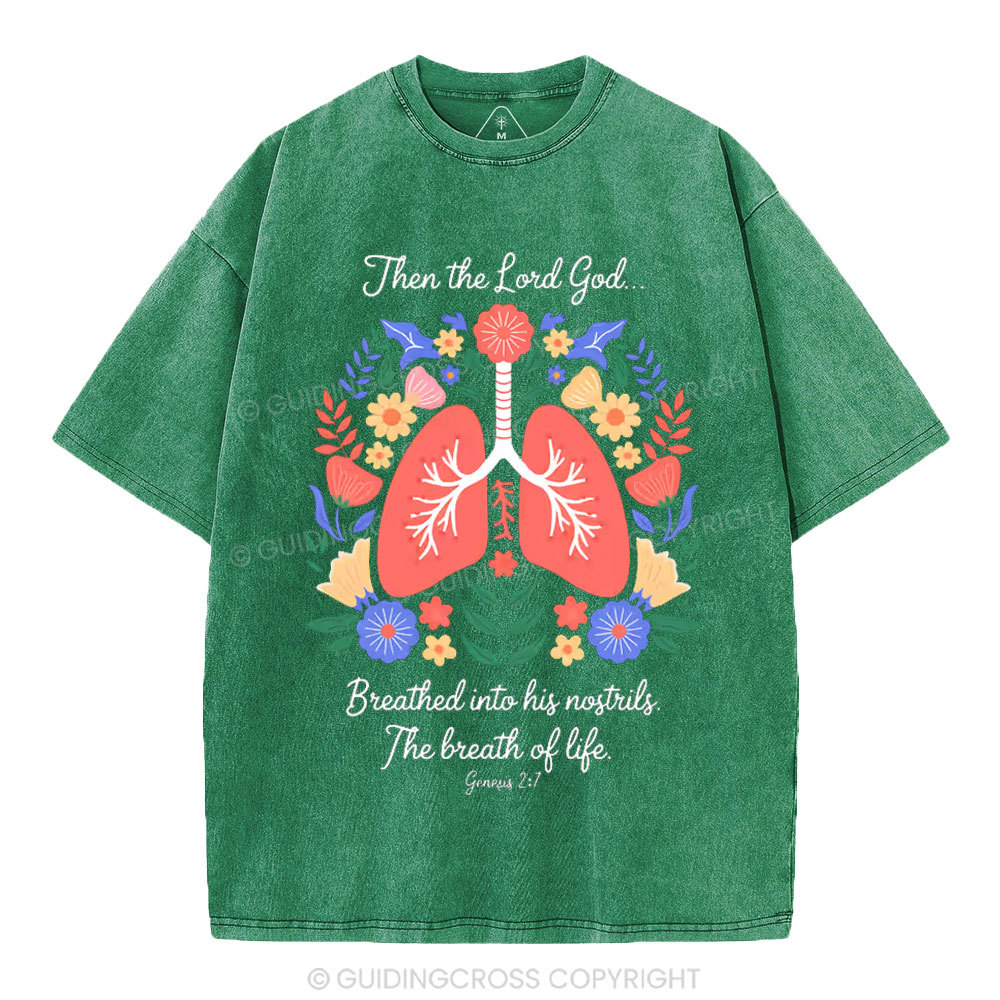 The Breath Of Life Christian Washed T-Shirt
