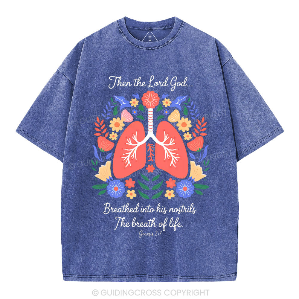 The Breath Of Life Christian Washed T-Shirt