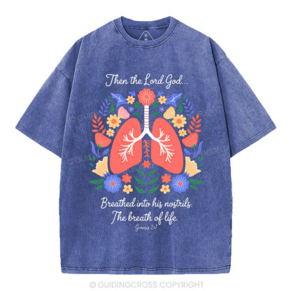 The Breath Of Life Christian Washed T-Shirt