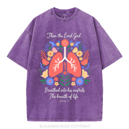 The Breath Of Life Christian Washed T-Shirt
