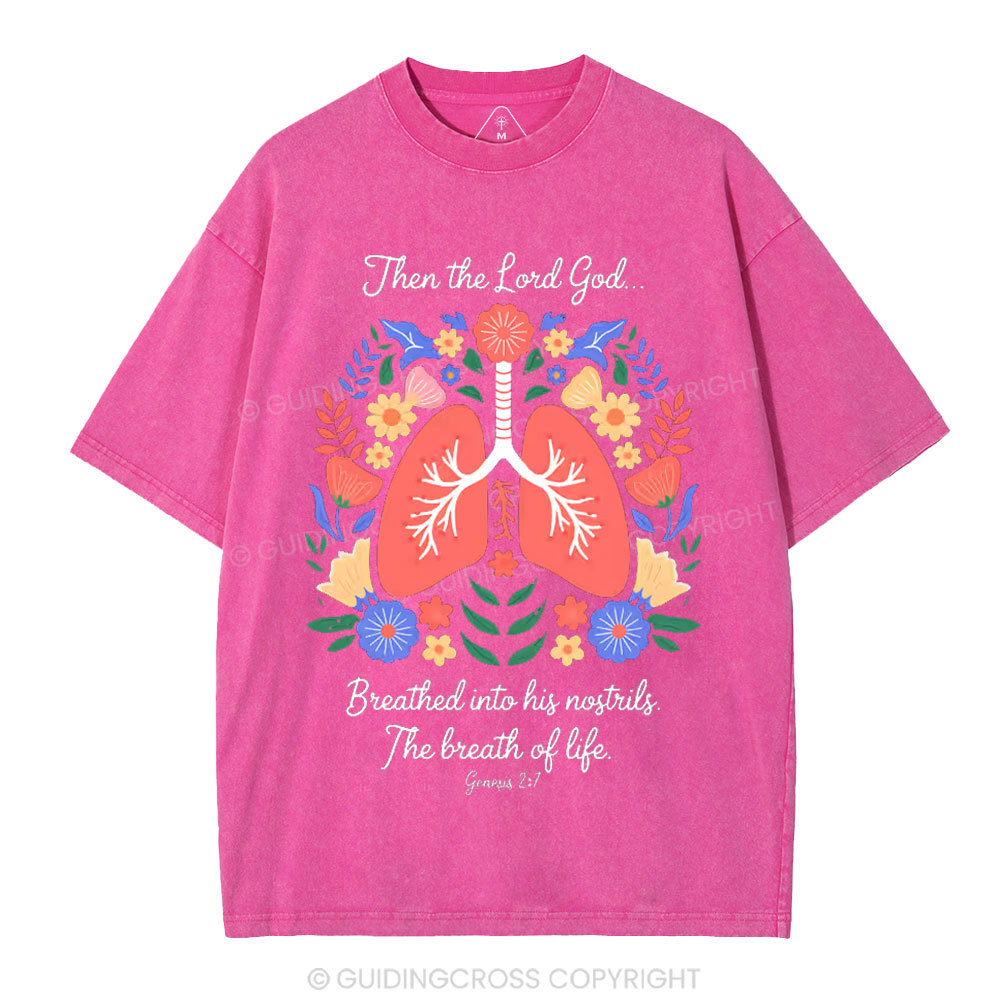 The Breath Of Life Christian Washed T-Shirt