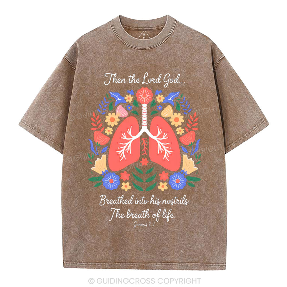 The Breath Of Life Christian Washed T-Shirt