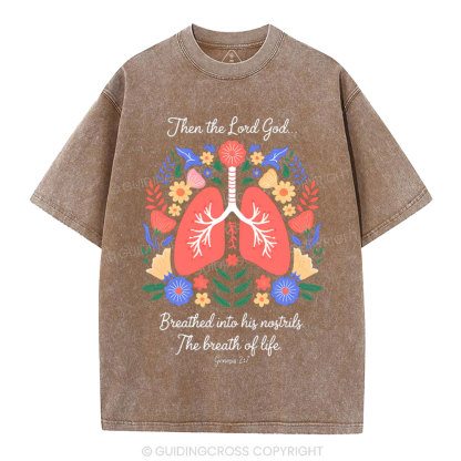 The Breath Of Life Christian Washed T-Shirt