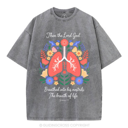 The Breath Of Life Christian Washed T-Shirt