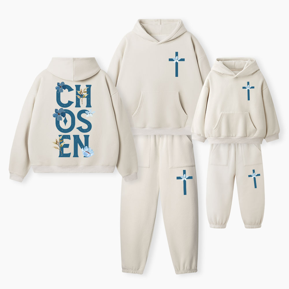 The Chosen Christian Premium Matching Fleece Hoodie Set