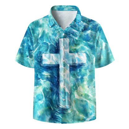 The Cross Christian Hawaiian Shirt 