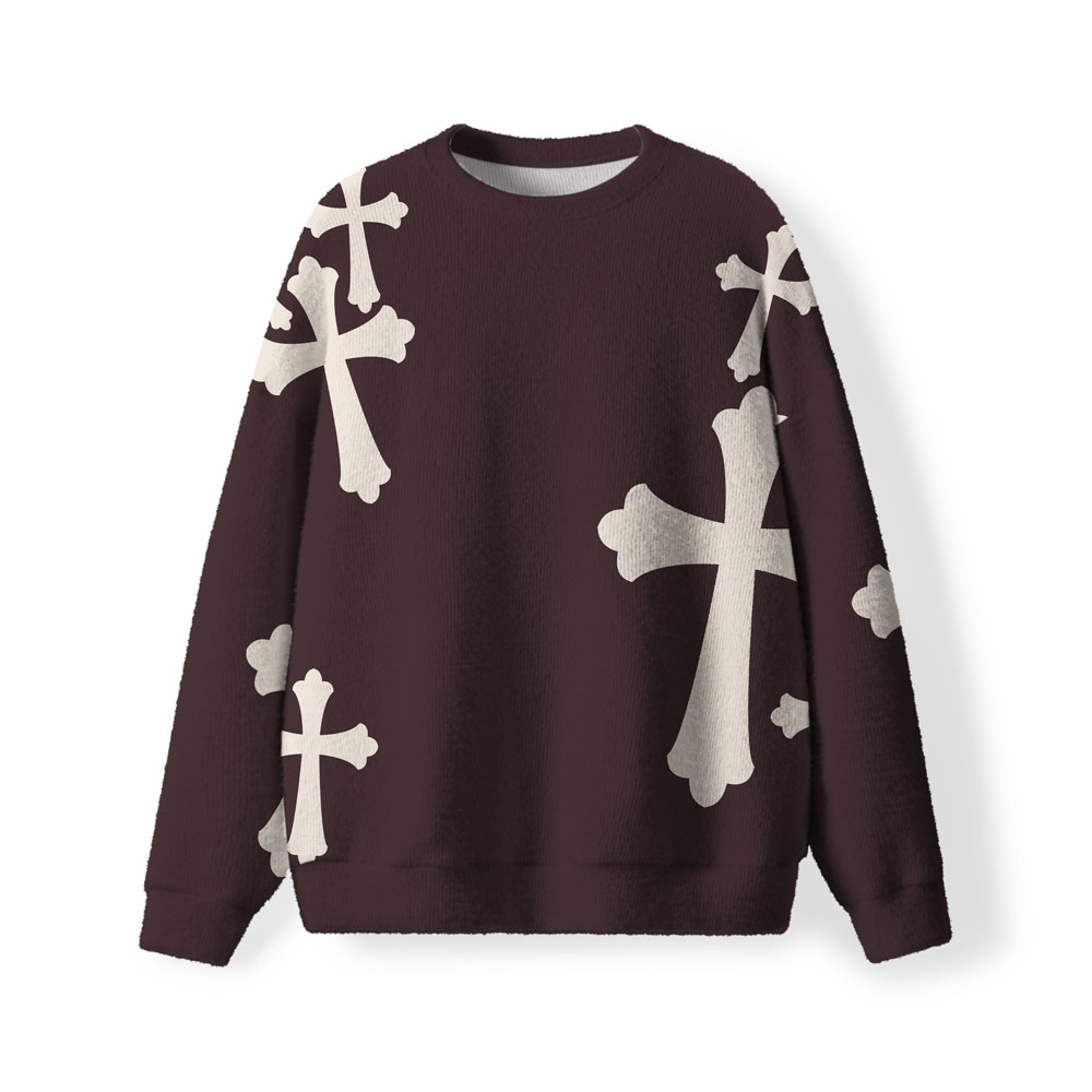 The Cross Furry Christian Lightweight Sweater