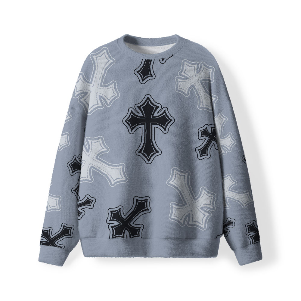 The Cross Furry Christian Lightweight Sweater
