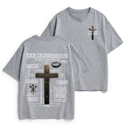 The Cross Instrument Of Death Symbol Of Life Christian Heavy Cotton T-Shirt