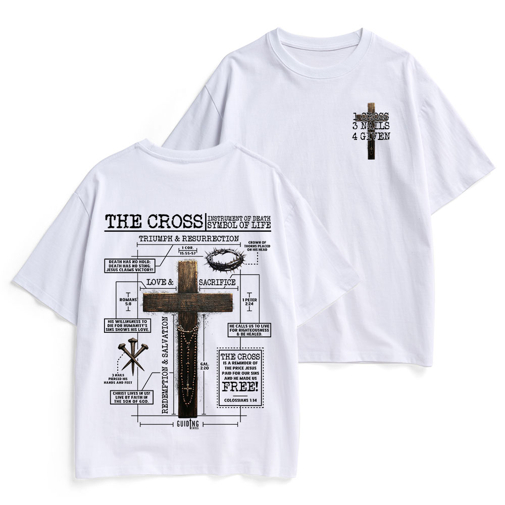The Cross Instrument Of Death Symbol Of Life Christian Heavy Cotton T-Shirt