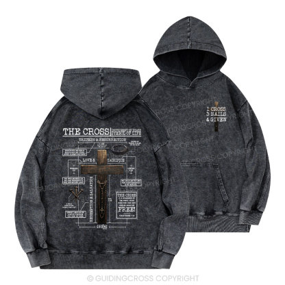 The Cross Instrument Of Death Symbol Of Life Christian Washed Hoodie 