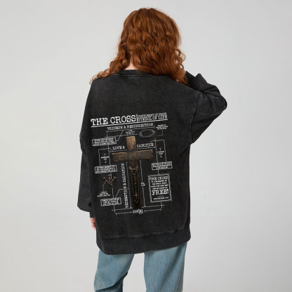 The Cross Instrument Of Death Symbol Of Life Christian Washed Sweatshirt