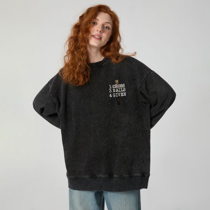 The Cross Instrument Of Death Symbol Of Life Christian Washed Sweatshirt