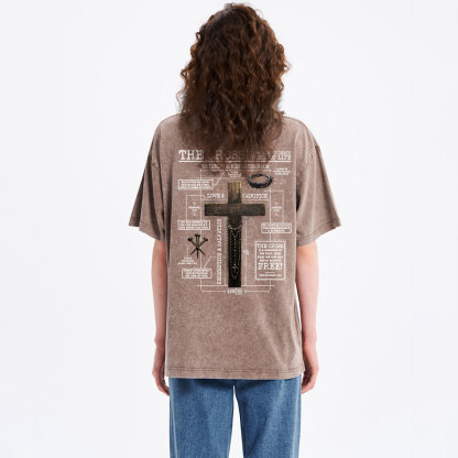 The Cross Instrument Of Death Symbol Of Life Christian Washed T-Shirt