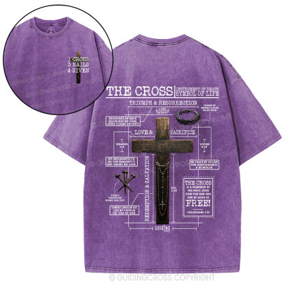 The Cross Instrument Of Death Symbol Of Life Christian Washed T-Shirt