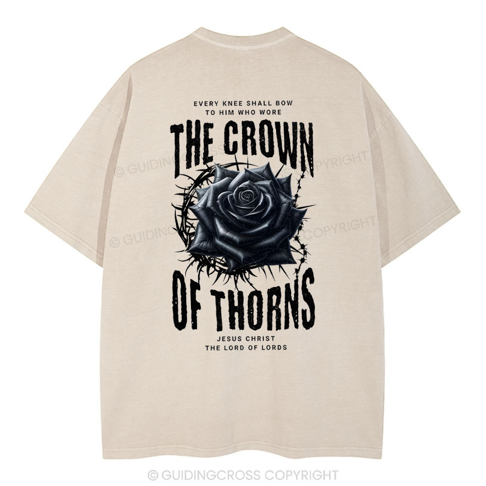 The Crown Of THORNS Christian Washed T-Shirt