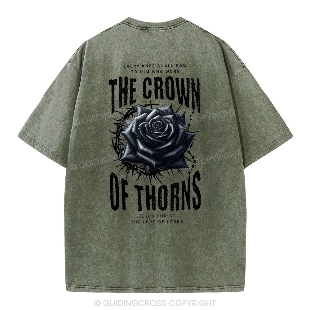 The Crown Of THORNS Christian Washed T-Shirt