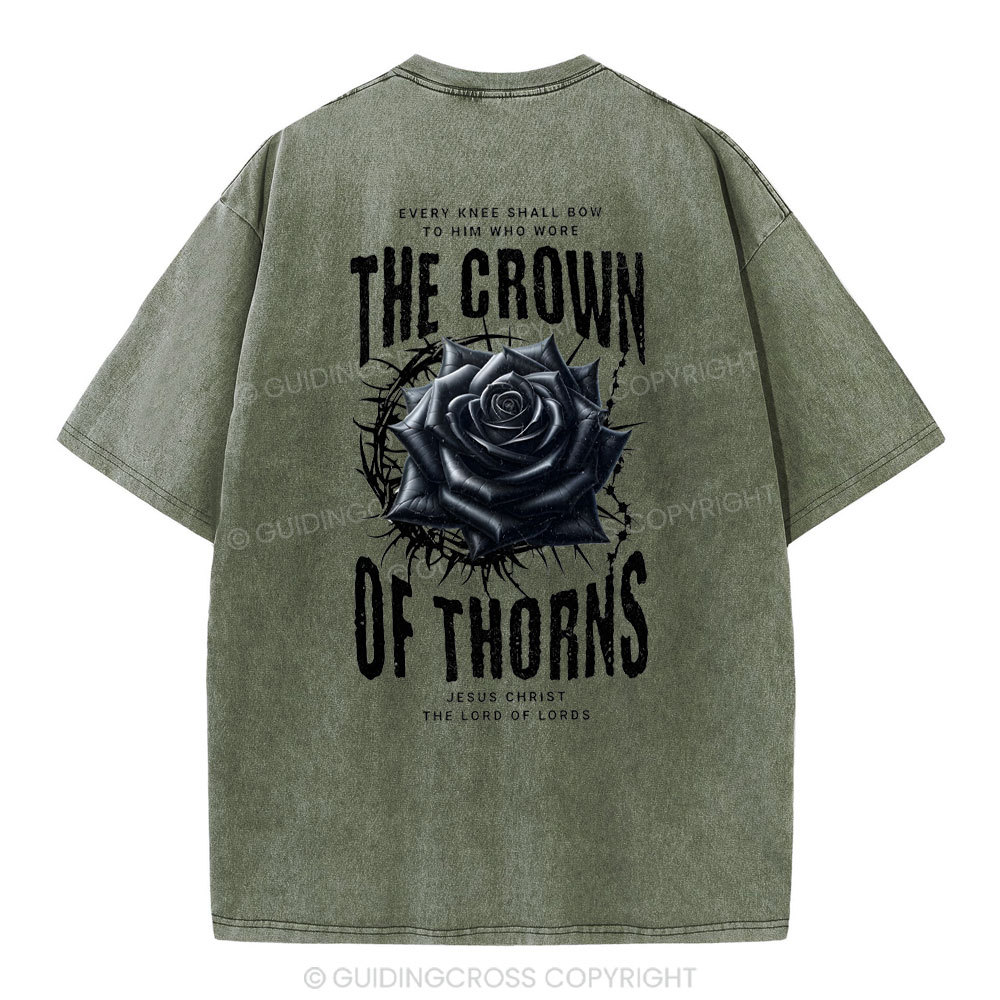 The Crown Of THORNS Christian Washed T-Shirt