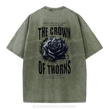 The Crown Of THORNS Christian Washed T-Shirt