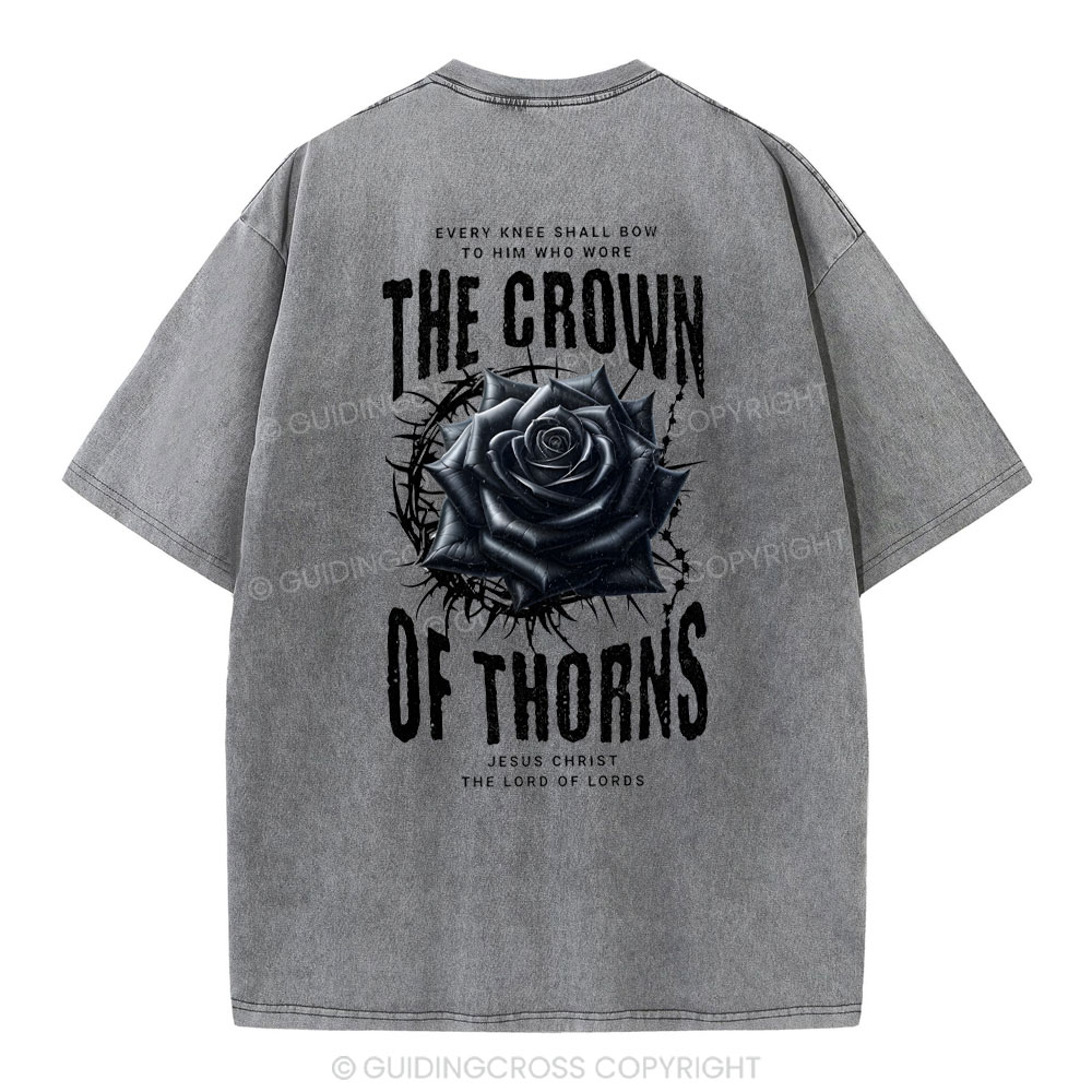 The Crown Of THORNS Christian Washed T-Shirt