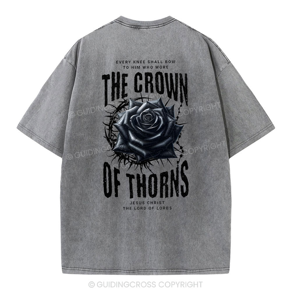 The Crown Of THORNS Christian Washed T-Shirt