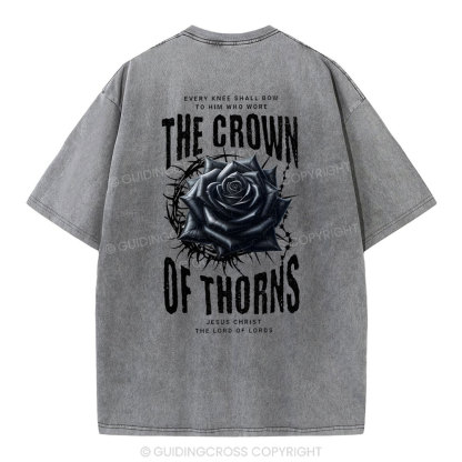 The Crown Of THORNS Christian Washed T-Shirt