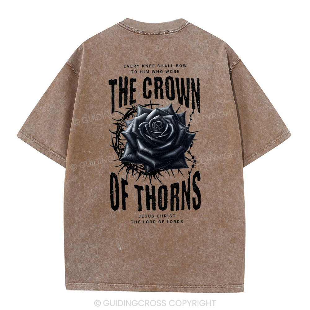 The Crown Of THORNS Christian Washed T-Shirt