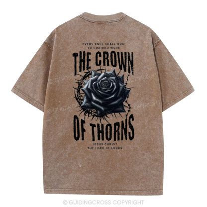 The Crown Of THORNS Christian Washed T-Shirt