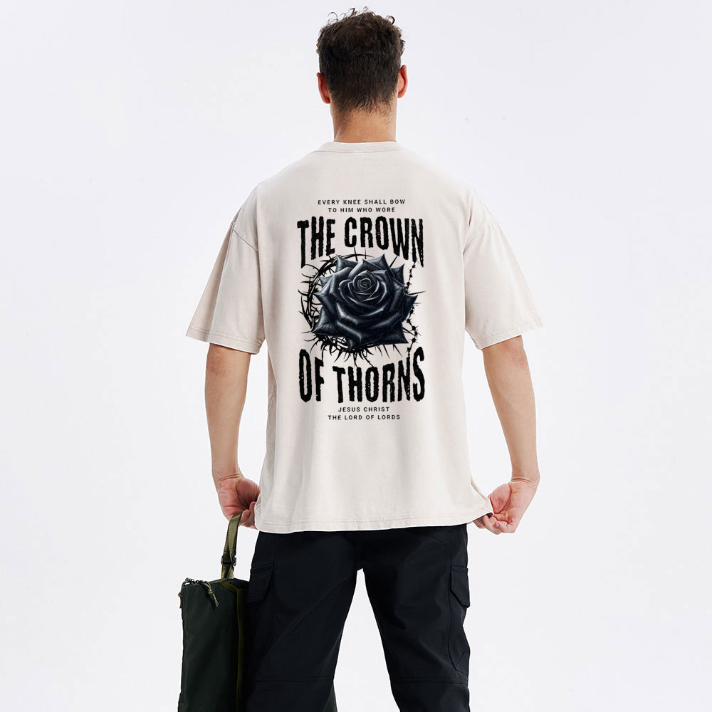 The Crown Of THORNS Christian Washed T-Shirt