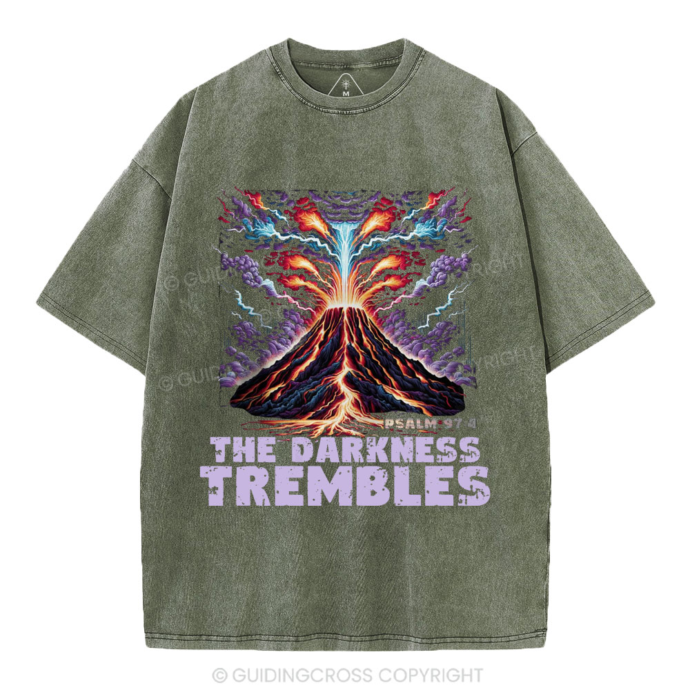 The Darkness Trembles Christian Washed T-Shiret