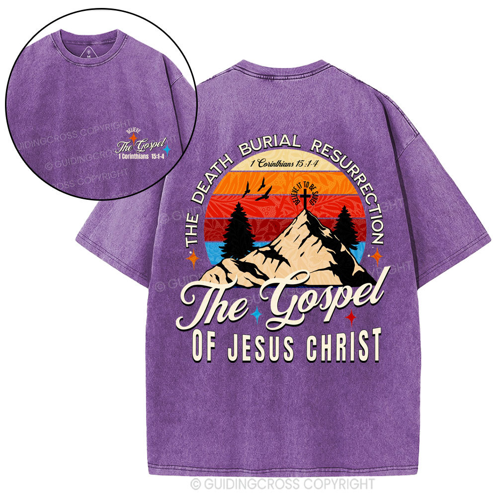 The Death Burial Resuprection Christian Washed T-Shirt