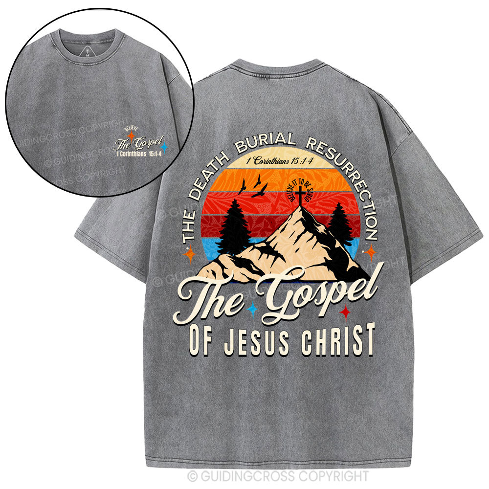 The Death Burial Resuprection Christian Washed T-Shirt