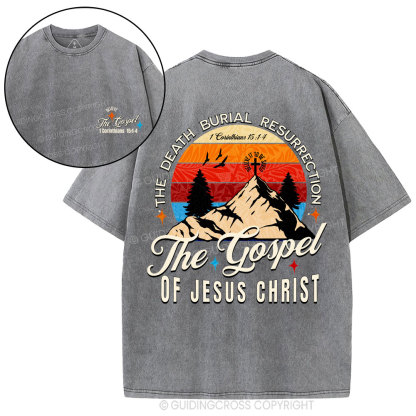 The Death Burial Resuprection Christian Washed T-Shirt