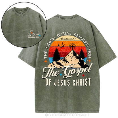 The Death Burial Resuprection Christian Washed T-Shirt