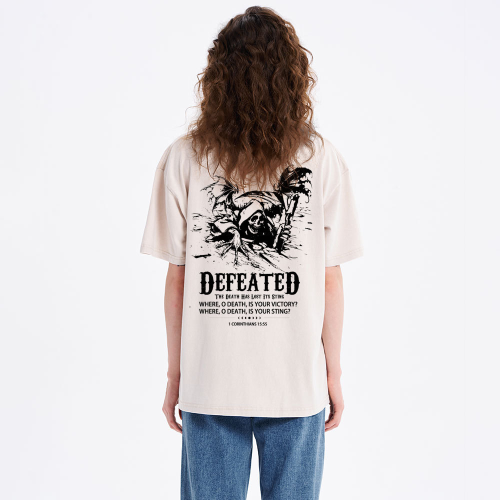 The Death Has Lost Its Sting Christian Washed T-Shirt