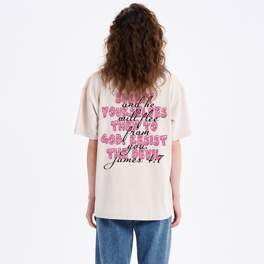 The Devil Is A Liar Christian Washed T-Shirt