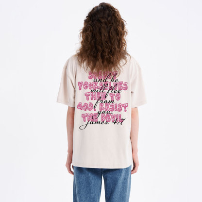 The Devil Is A Liar Christian Washed T-Shirt