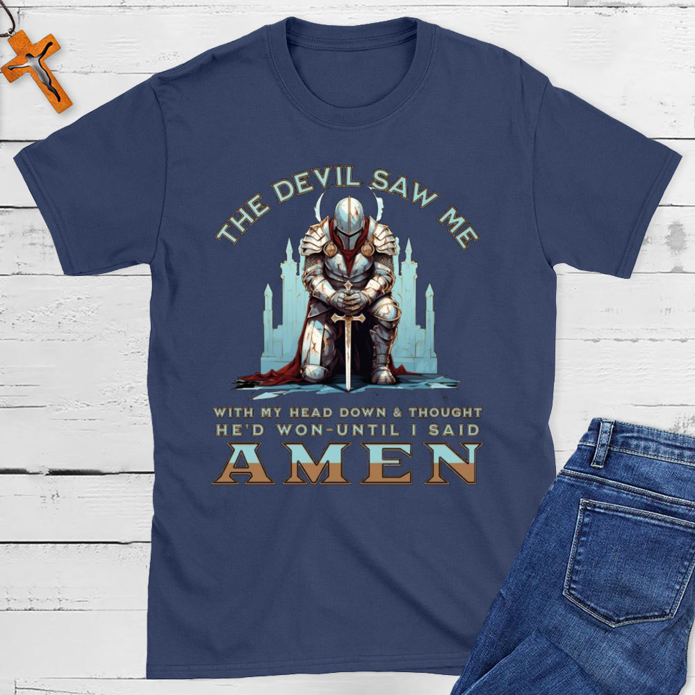The Devil Saw Me Christian T-Shirt