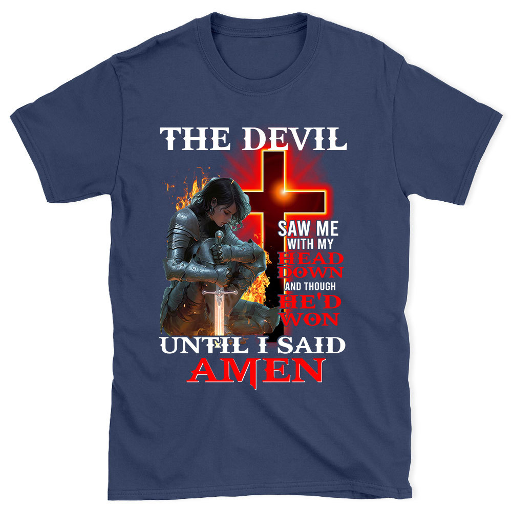 The Devil Whispered In My Ear Christian T-Shirt