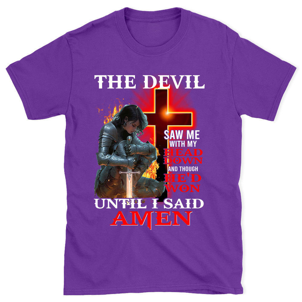 The Devil Whispered In My Ear Christian T-Shirt