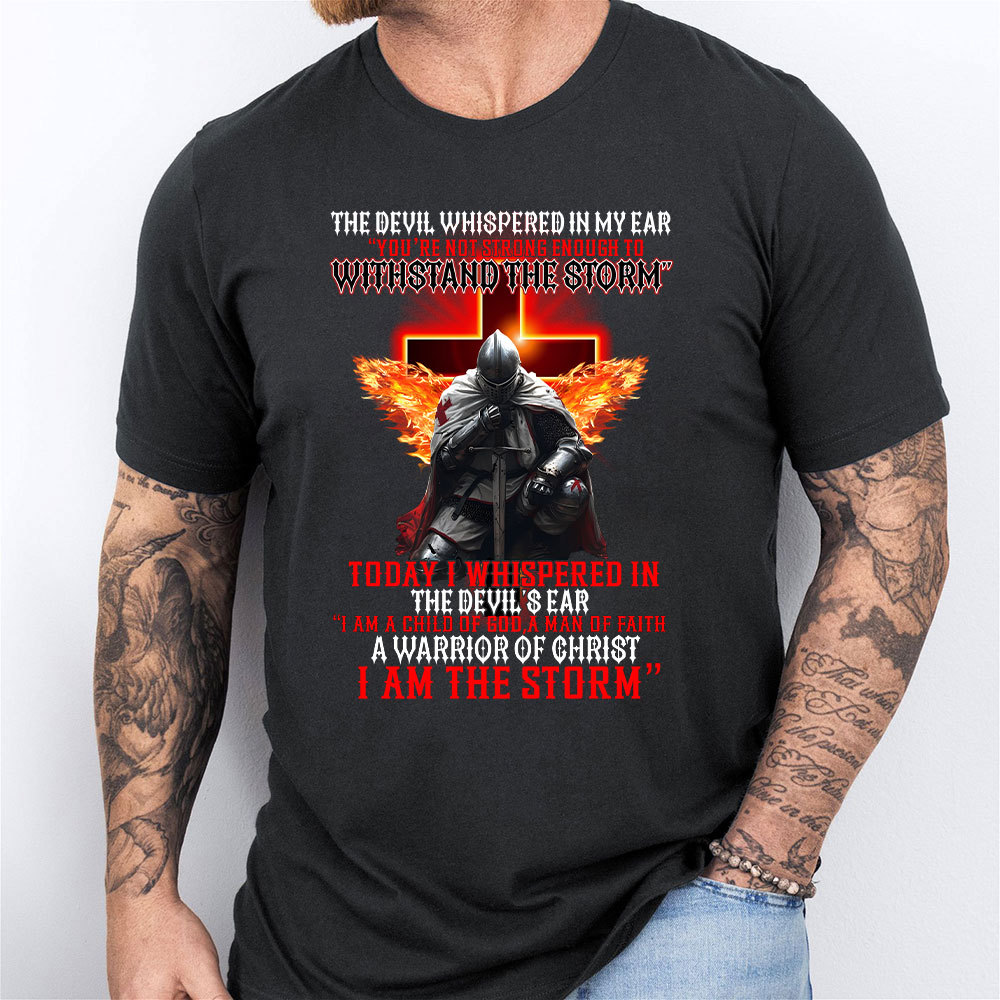 The Devil Whispered In My Ear Christian T-Shirt