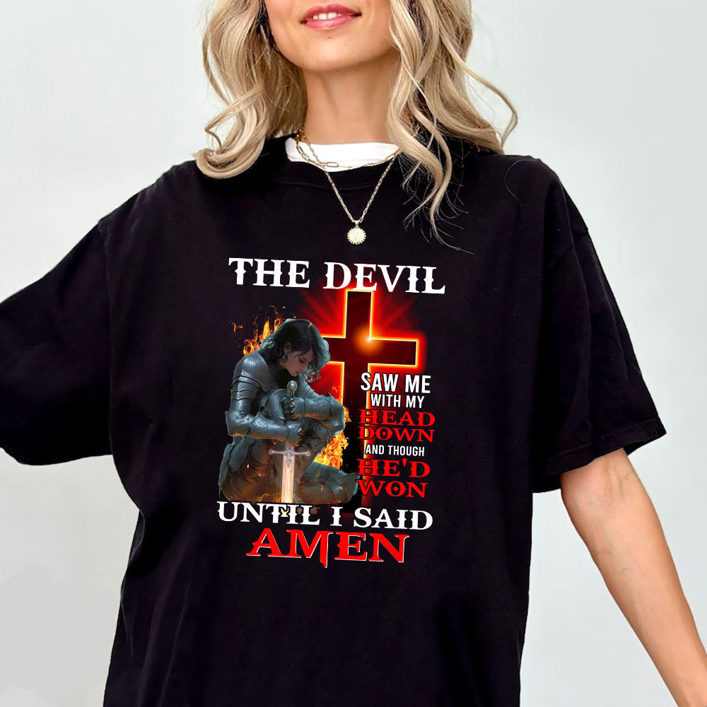 The Devil Whispered In My Ear Christian T-Shirt
