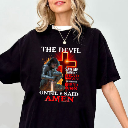 The Devil Whispered In My Ear Christian T-Shirt