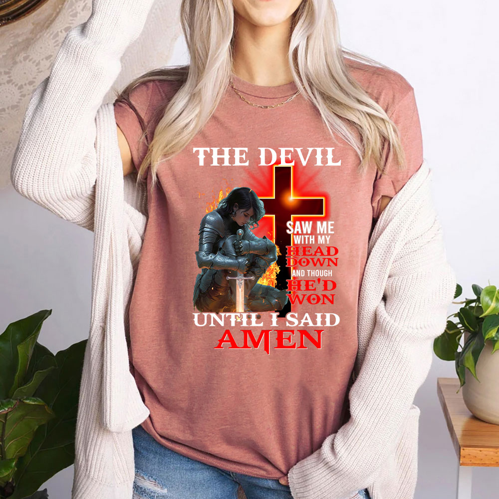 The Devil Whispered In My Ear Christian T-Shirt