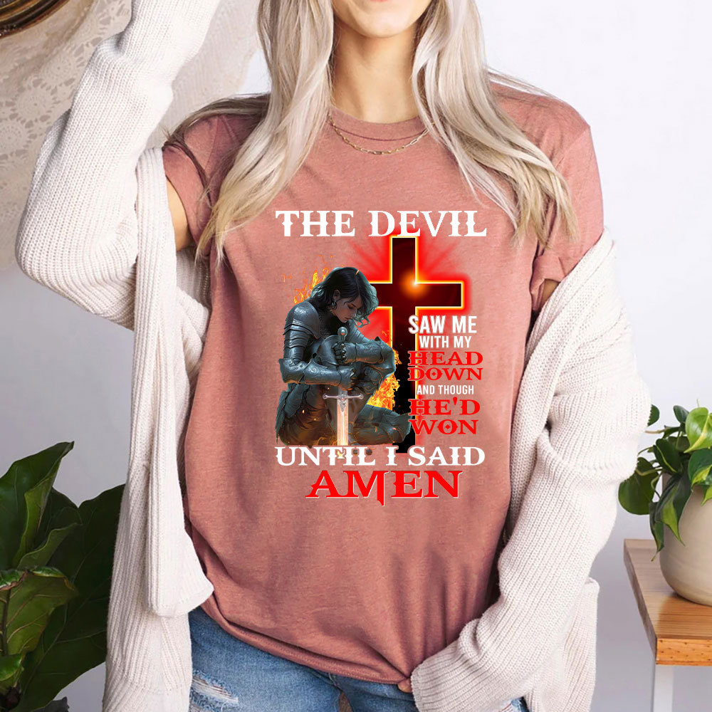 The Devil Whispered In My Ear Christian T-Shirt